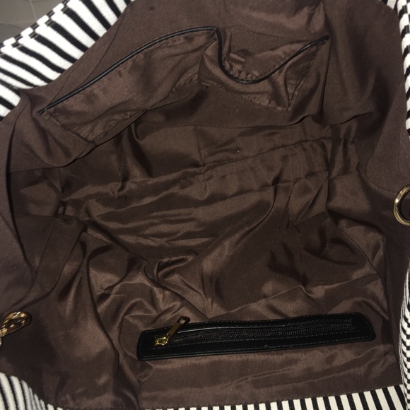 βSOLDβ Folli Follie NIB Urban Stripe Tote,Pouch & Dustbag - Picture 12 of 16